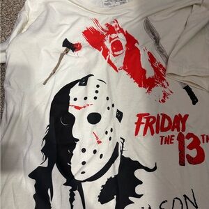 Friday the 13th Graphic T-Shirt - White and Red
